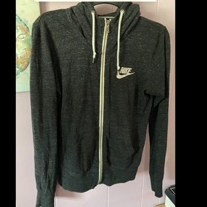 Nike zip up with hood